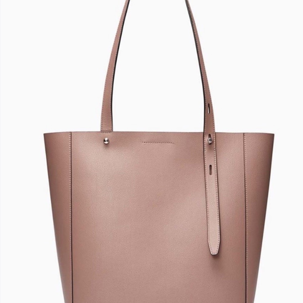 Rebecca Minkoff Stella Large Leather Tote Color: Mink